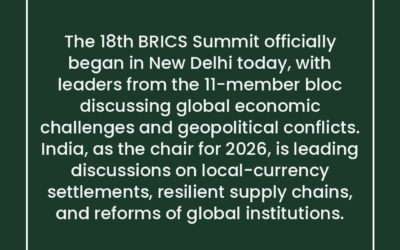 BRICS Summit Commences in New Delhi with Focus on Global Economy and Geopolitics