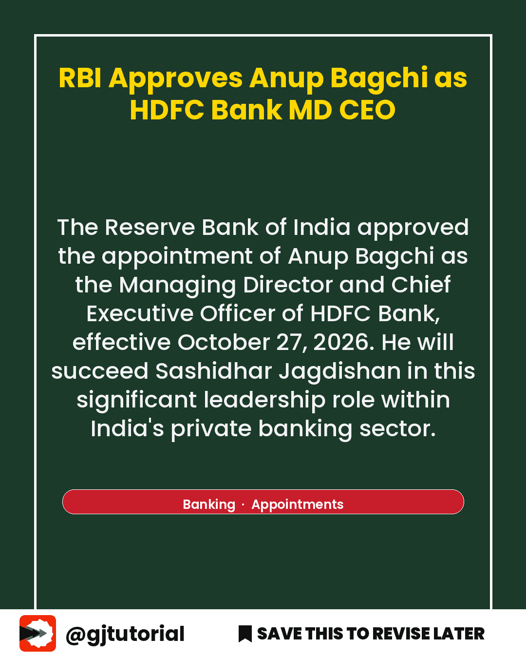 e6a1c869-173e-4134-aec2-43dad0eb007d_brand2_facebook_current_affairs_portrait RBI Approves Anup Bagchi as HDFC Bank MD & CEO